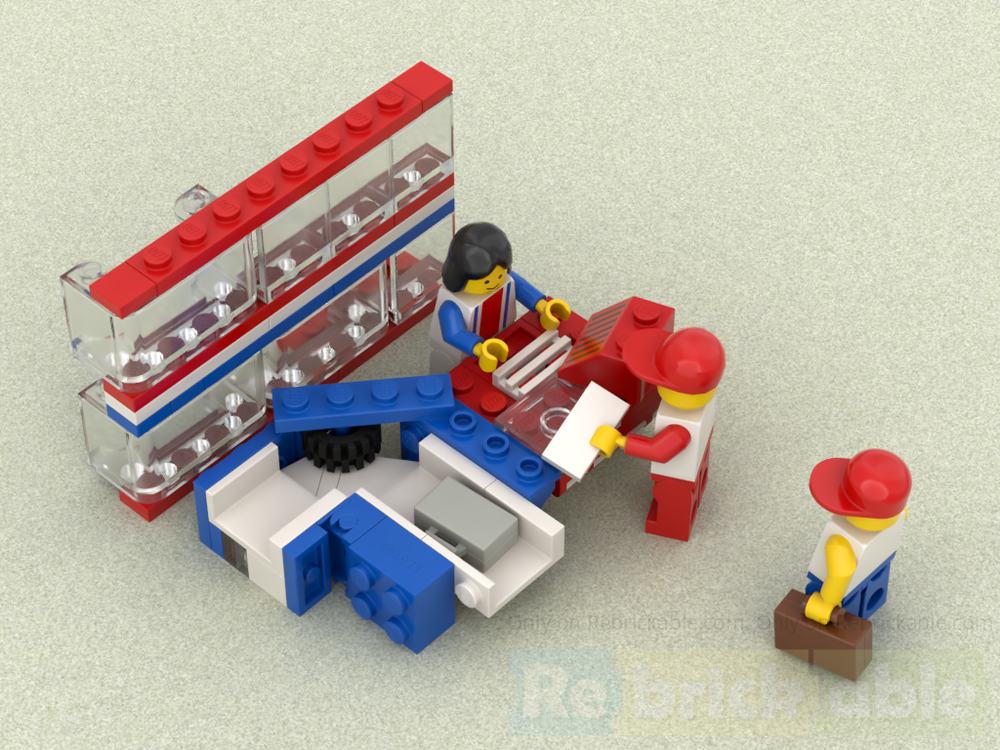 LEGO MOC 6590 Airport check-in by se1977 | Rebrickable - Build with LEGO