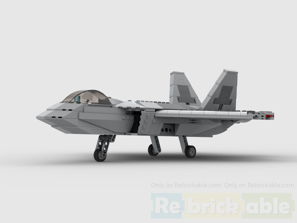 LEGO MOC-233998 Lockheed Martin F-22 Raptor by Spacefarer | Rebrickable ...
