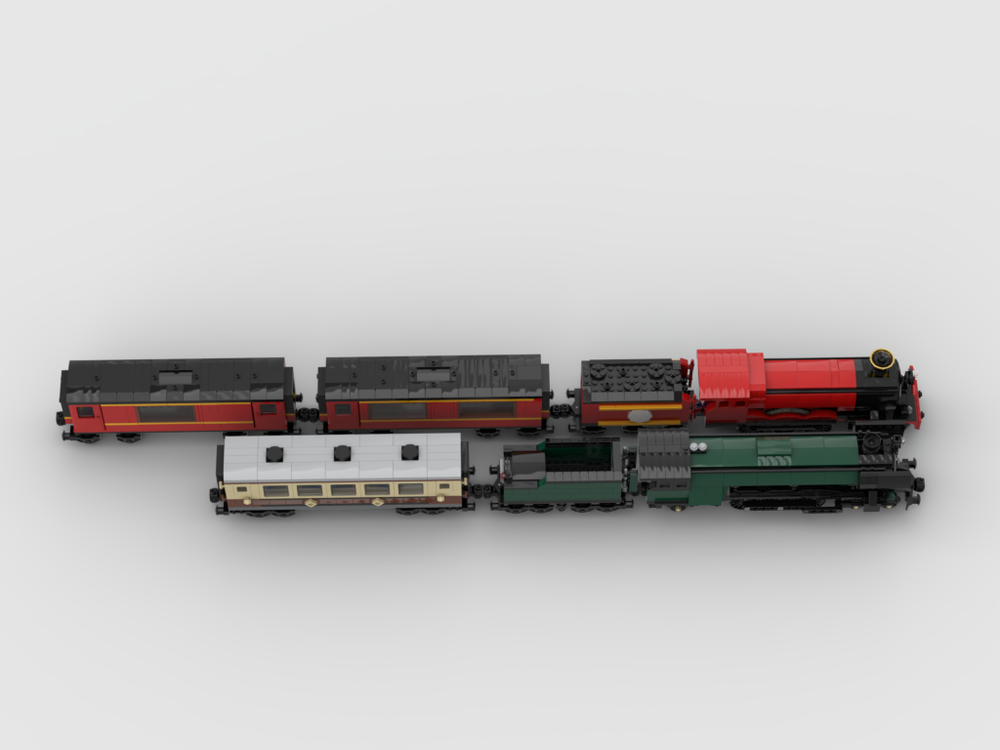 LEGO MOC-234021 Wizarding World - Train Double Carriages by ...