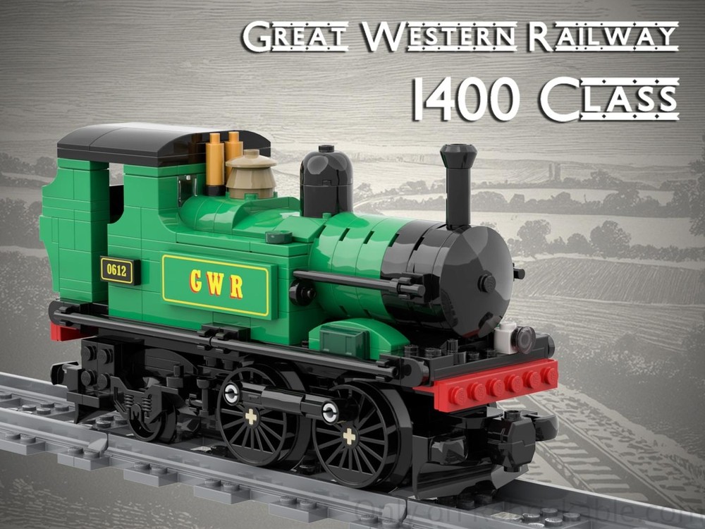 LEGO MOC-234145 GWR 1400 Class by Mikey_Brickalloti | Rebrickable ...