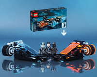 TRON Spinners built from LEGO Ideas set 21314