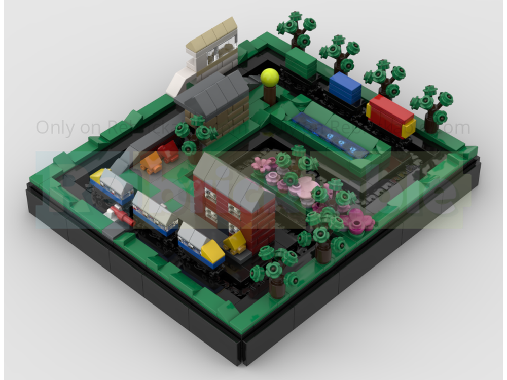 LEGO MOC Miniature Working Model Railway Featuring Moving Trains by ...