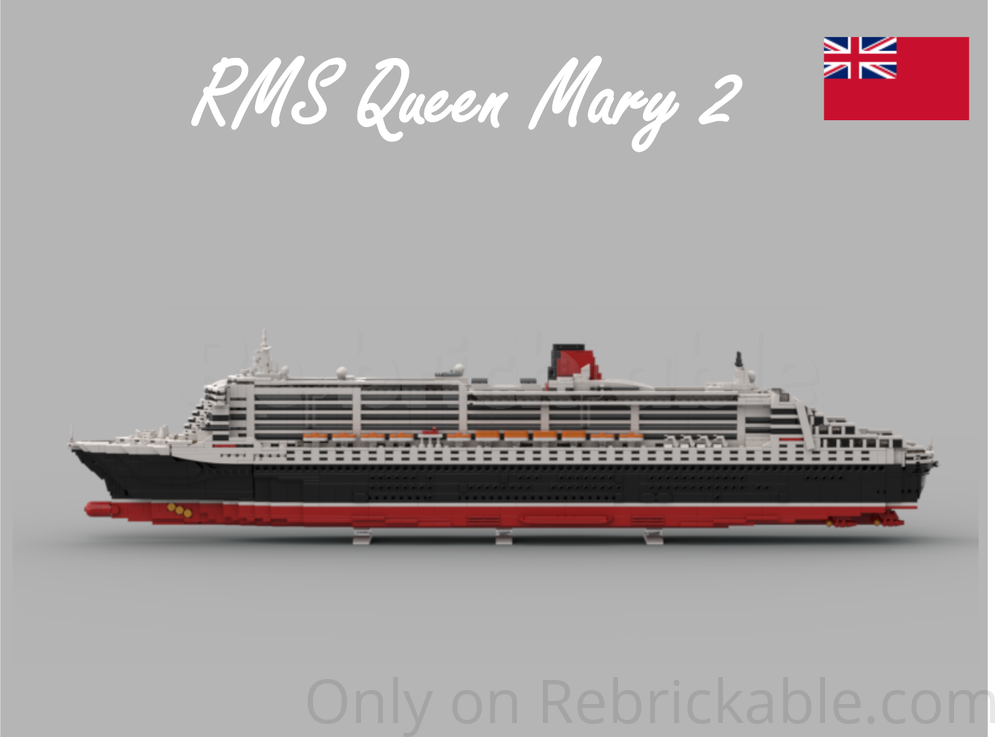 LEGO MOC-234664 RMS Queen Mary 2 by BasicBuilder23 | Rebrickable
