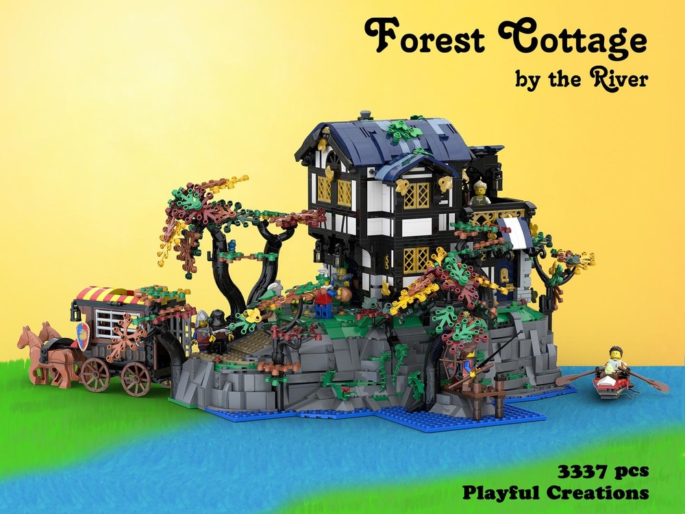 LEGO MOC-234849 Forest Cottage by the River by Playful Creations ...