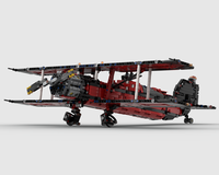 42082 Stampe SV-4 Biplane | LEGO Technic Vintage Aircraft Alternate Build