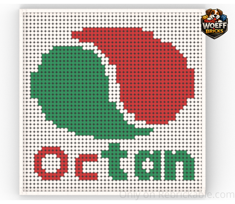 LEGO MOC-235090 Octan logo by Woeff Bricks | Rebrickable - Build with LEGO