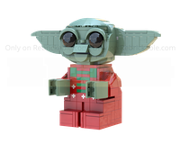 Upscaled Grogu Christmas Minifigure