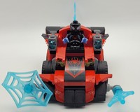 Tooned Miles Morales vs. Morbius Spiderman Car