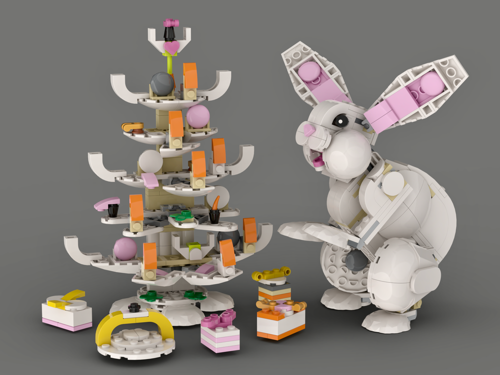 LEGO MOC-235225 Rabbit's Christmas Tree by WeHo | Rebrickable - Build ...
