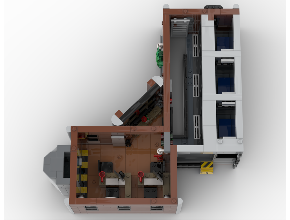 LEGO MOC Arkham Asylum Lower Floor - Compatible with Set 76300 by