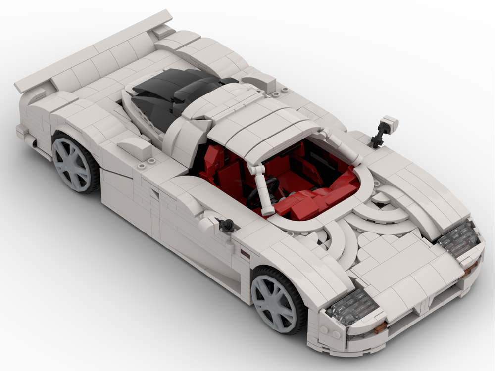 LEGO MOC Nissan R390 GT1 by Bens Lego Cars | Rebrickable - Build