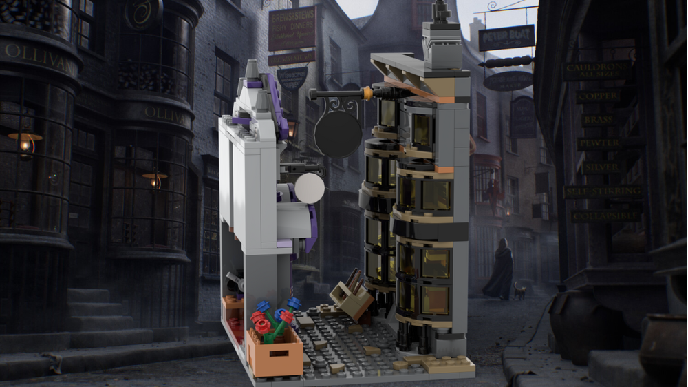 LEGO MOC-235322 Ollivanders & Madam Malkin's Robes Book Nook by The ...