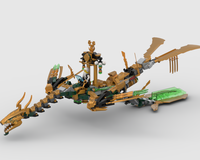 Master Wu's Mechanical Golden Dragon (70666) MOC Project : Rising Phoenix
