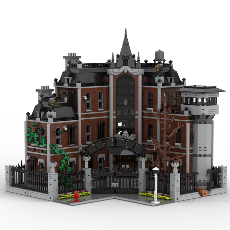 What will LEGO 76300 Arkham Asylum look like on a modular street