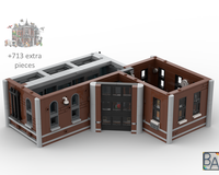 Arkham Asylum Upper Floor - Compatible with Set 76300