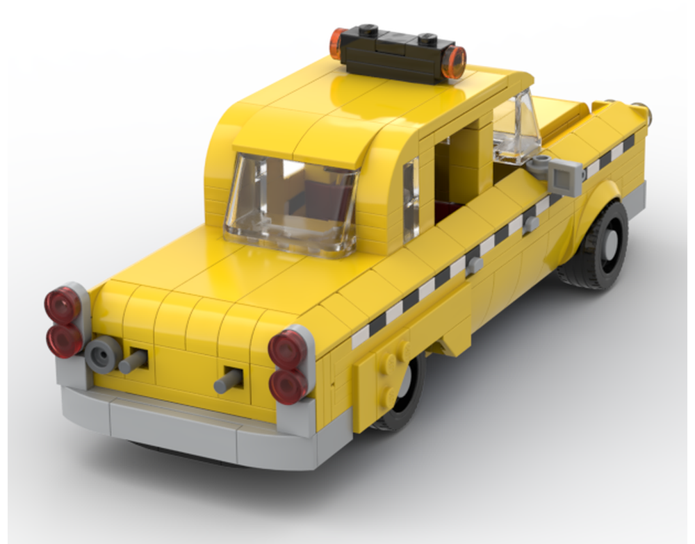 LEGO MOC 1977 checker taxi cab by EBbuilds | Rebrickable - Build with LEGO