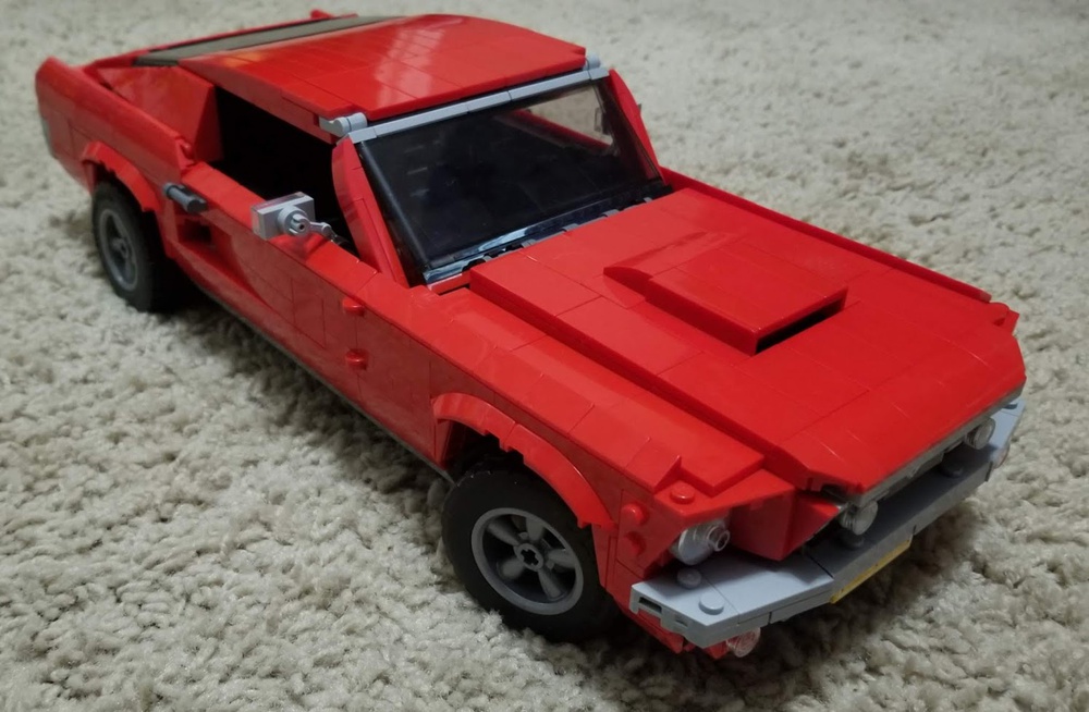 LEGO MOC Ford Mustang In Red by Haldanite