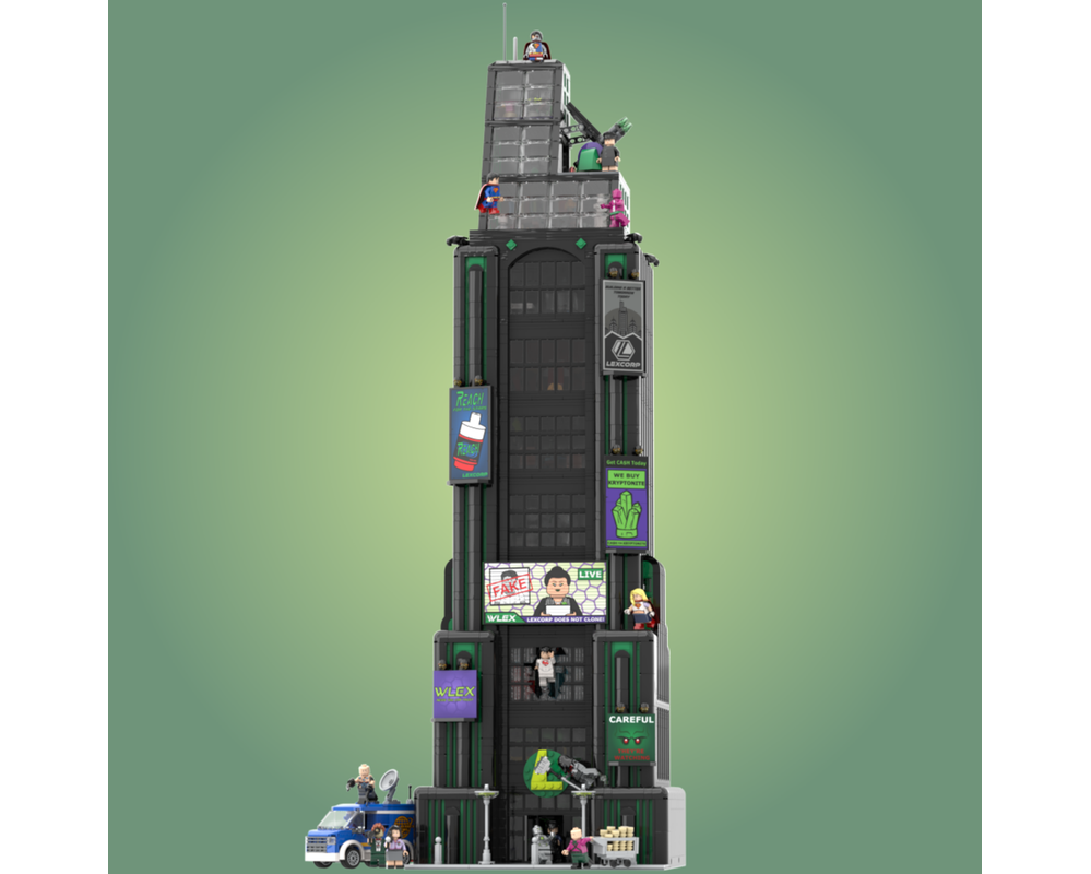 LEGO MOC-235597 Modular Lexcorp Tower by BizarroBricks | Rebrickable ...