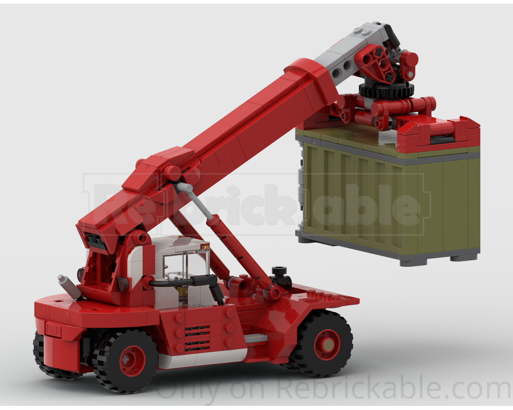 Miniature Joal 1/50 - PPM 40T Super Stacker Rouge 1980 - Engin De Chantier