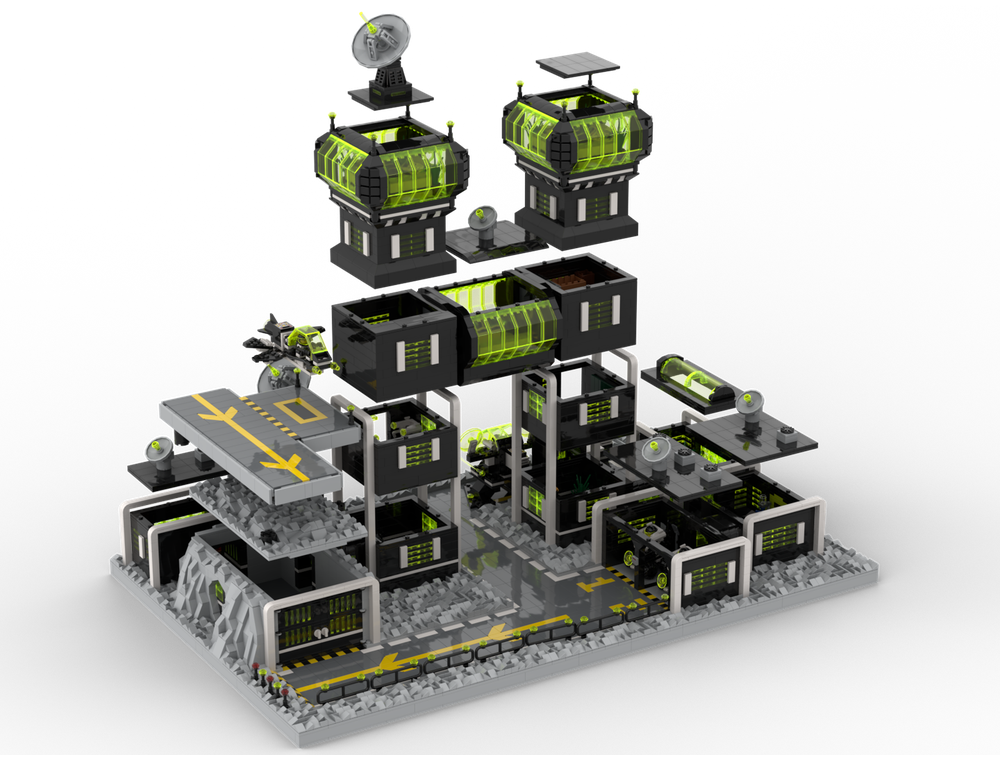 LEGO MOC-235851 Blacktron 2 Base by MilanLego123 | Rebrickable - Build ...