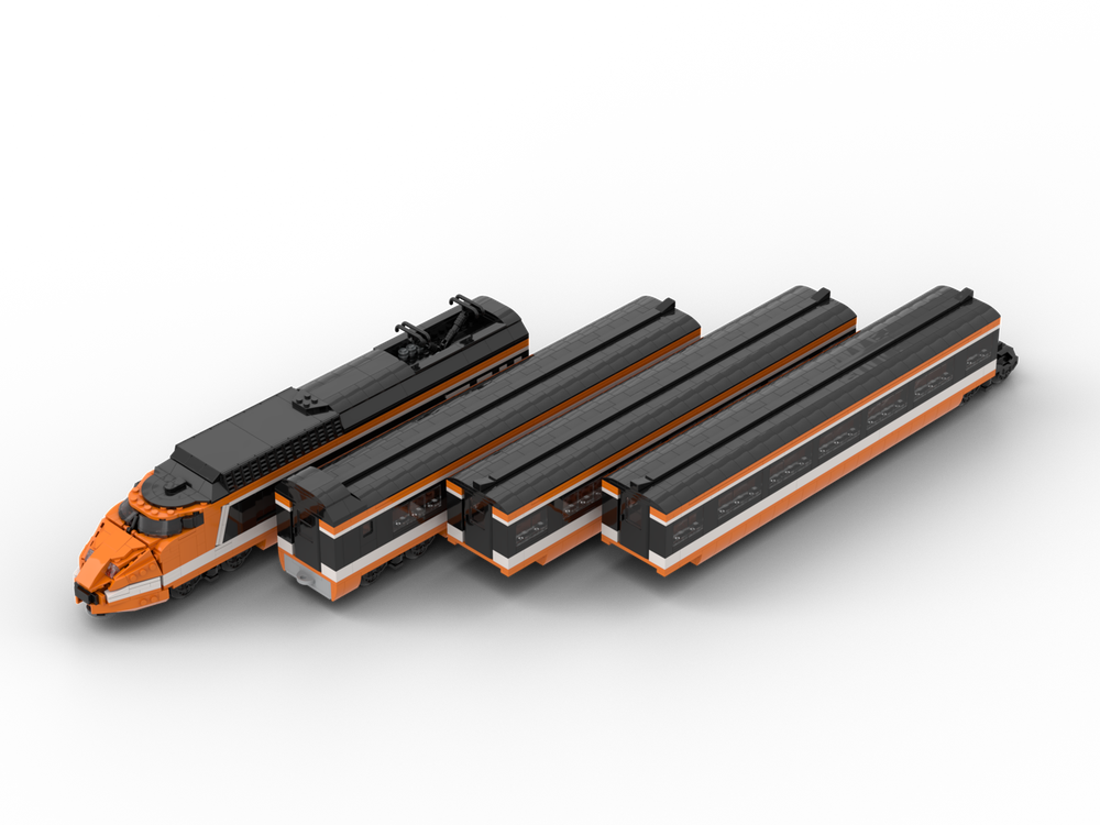 LEGO MOC-235942 8-wide tgv/horizon express by penguin_bobo