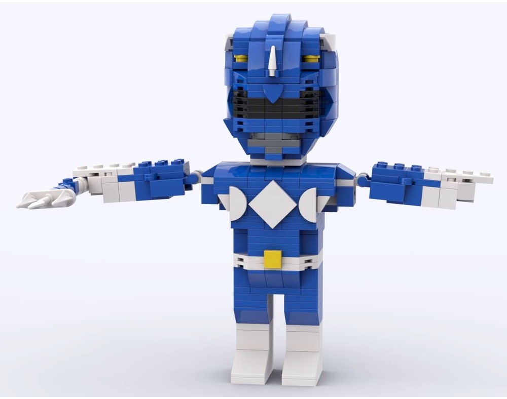 LEGO MOC-235968 Blue Power Ranger Lego Figure by LittlebricksHeroes ...