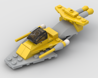 ALTERNATE BUILD LEGO Starfighter 30383 | Yellow Landspeeder