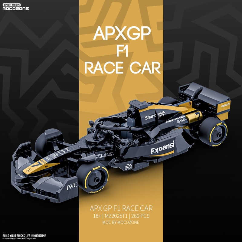 LEGO MOC-236125 F1 Movie APXGP F1 Racing Car by mocozone