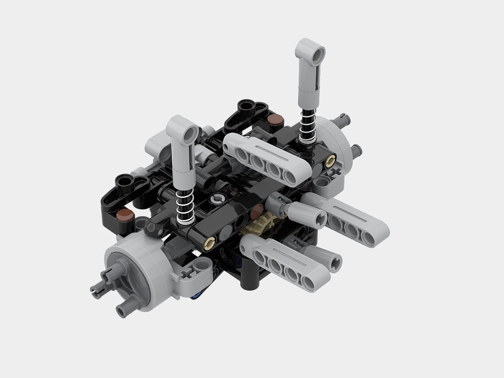LEGO MOC-236196 11-Stud Motorized Front Axle (No Onboard Servo) by ...