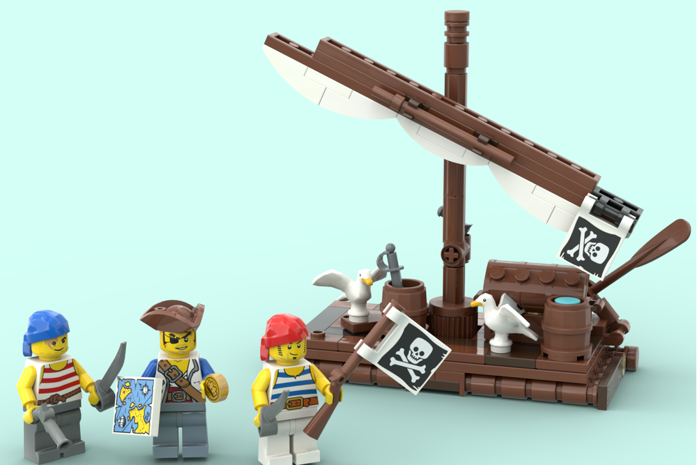 LEGO MOC-236278 Castaway's raft revision by lego_pirates_world ...