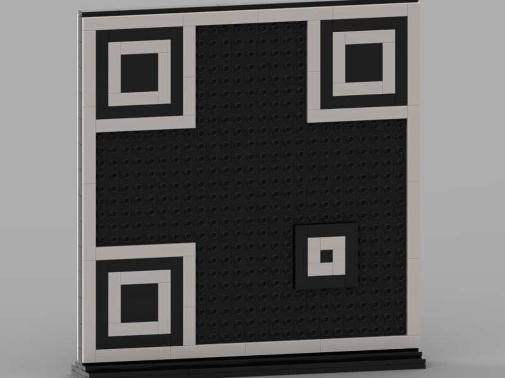 LEGO MOC-236288 QR Code Base Double-sided for your own QR codes ...