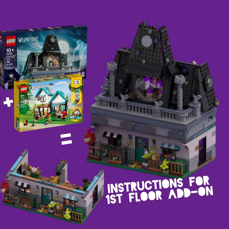 LEGO MOC-236389 Wednesday & Enid's Bed & Breakfast by Jeruvian