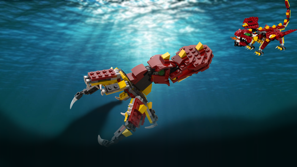 LEGO MOC Kraken (alt build for 3 in 1 Dragon set) by | Rebrickable Build with LEGO