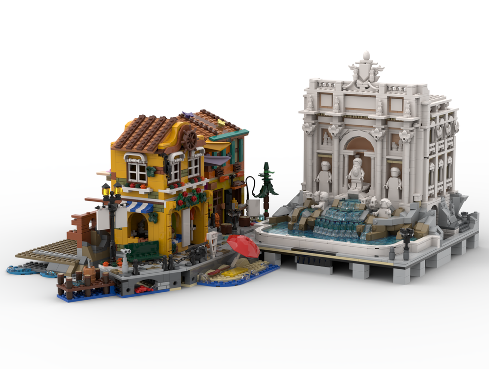 LEGO MOC-236604 Trevi Fountain - Riviera Extension by Brick Artisan ...