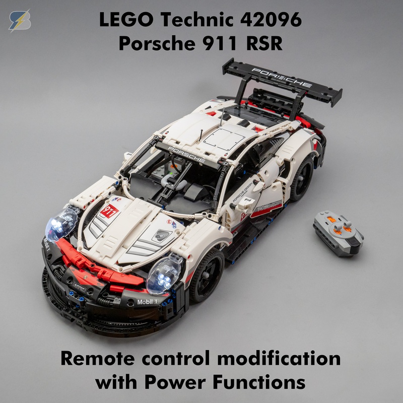 Duquesa canal Educación moral LEGO MOC Technic 42096 Porsche 911 RSR RC mod with Power Functions by  RacingBrick | Rebrickable - Build with LEGO