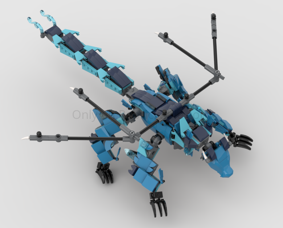 LEGO MOC Chonkie Water Dragon by RamonTheGod | Rebrickable - Build