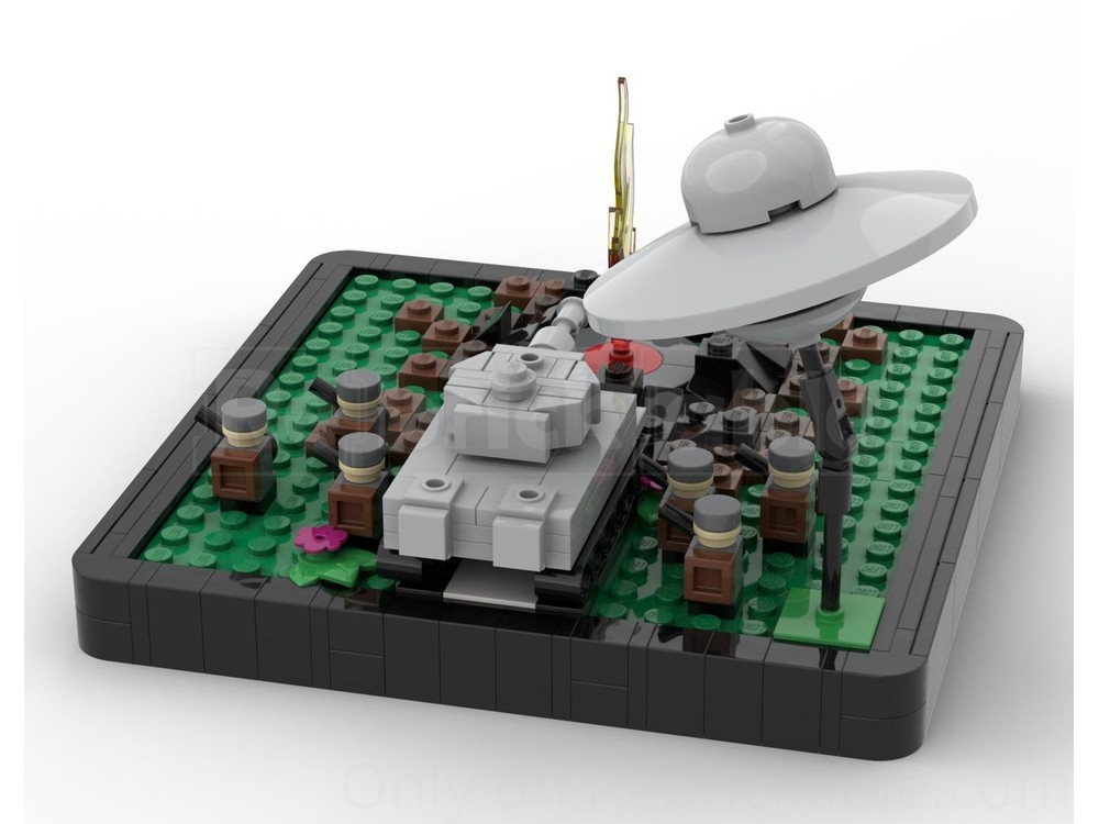 LEGO MOC Diorama Haunebu ii Dostra microscale by AlessandroMaffioli ...