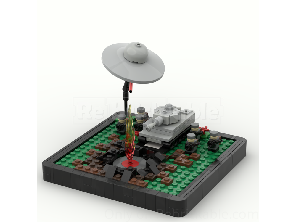 LEGO MOC Diorama Haunebu ii Dostra microscale by AlessandroMaffioli ...