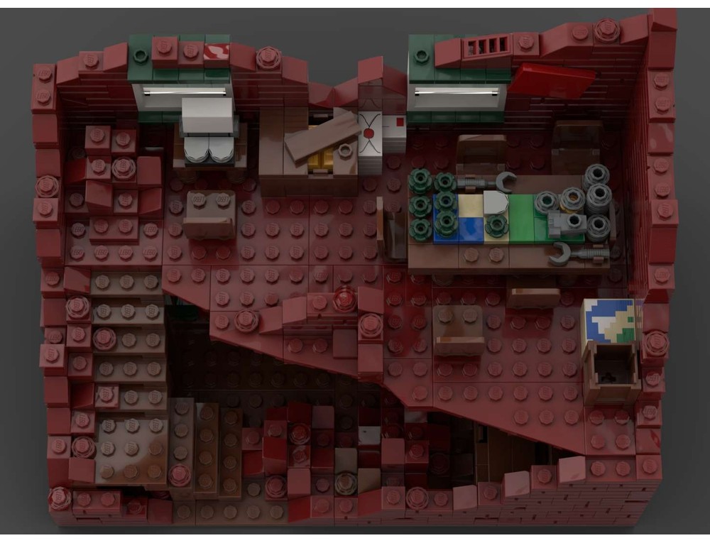 LEGO MOC-237361 Red WW2 Building Ruins by CloneFlame102 | Rebrickable ...