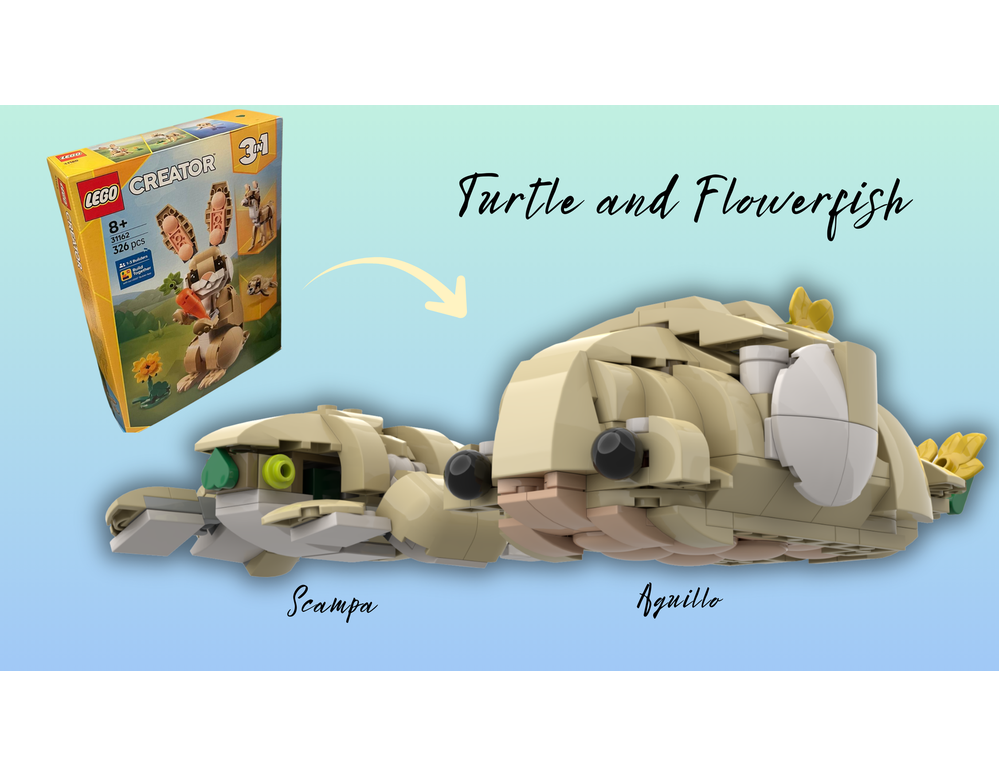 LEGO MOC-237429 31162 Alternative build: Turtle and Flowerfish by ...