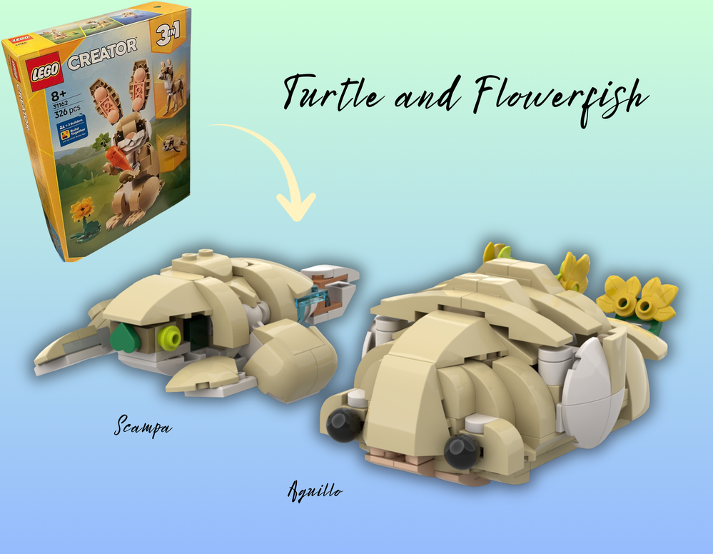 LEGO MOC-237429 31162 Alternative build: Turtle and Flowerfish by ...