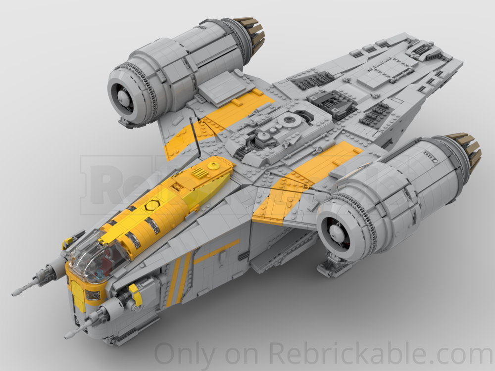 LEGO MOC The Mandalorian and Grogu UCS Razor Crest by aachthor