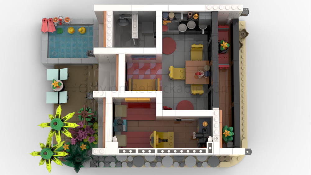 LEGO MOC-237623 Modern Beach Bungalow by Feel The Bricks | Rebrickable ...
