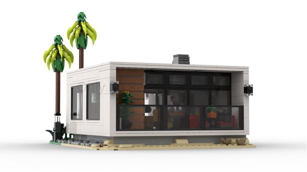 LEGO MOC-237623 Modern Beach Bungalow by Feel The Bricks | Rebrickable ...