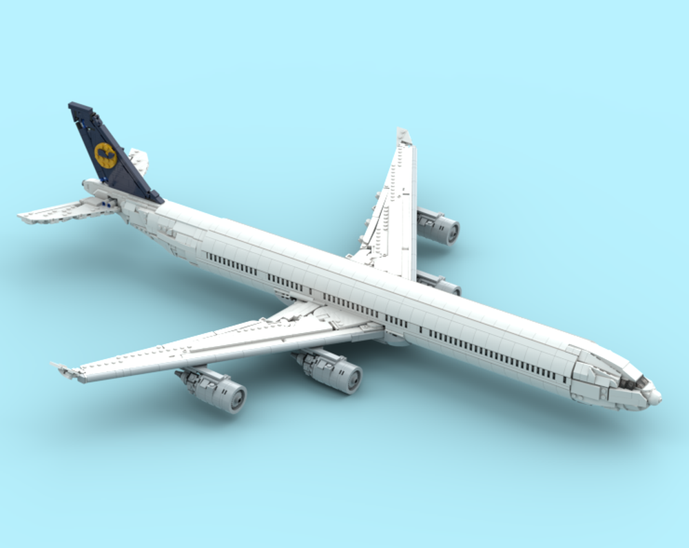 LEGO MOC-237688 Lufthansa Airbus A340-600 by ryangc_productions