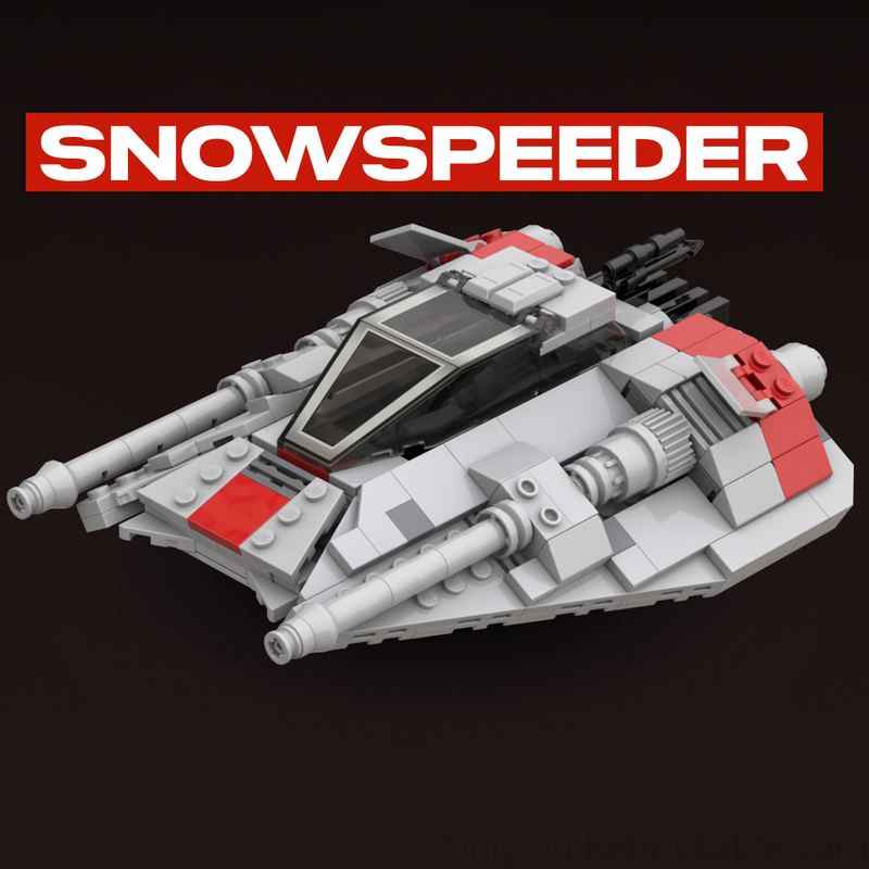 Set MOC Snowspeeder 453 Pièces – Avec Aérofreins Ouvrants