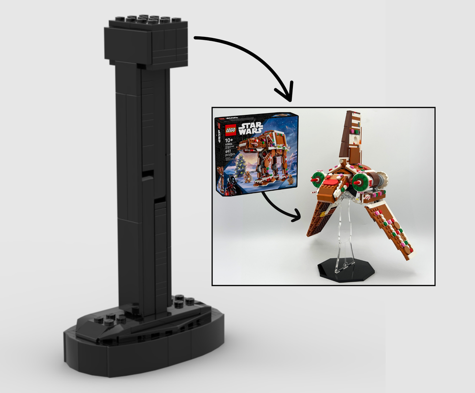 LEGO MOC Display Stand for Gingerbread Shuttle (MOC-237941) by codyaner ...