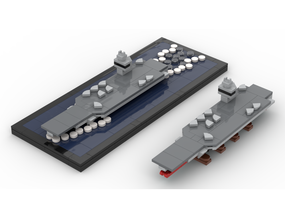 LEGO MOC-238009 Gerald R. Ford class Aircraft Carrier by Vega295 ...