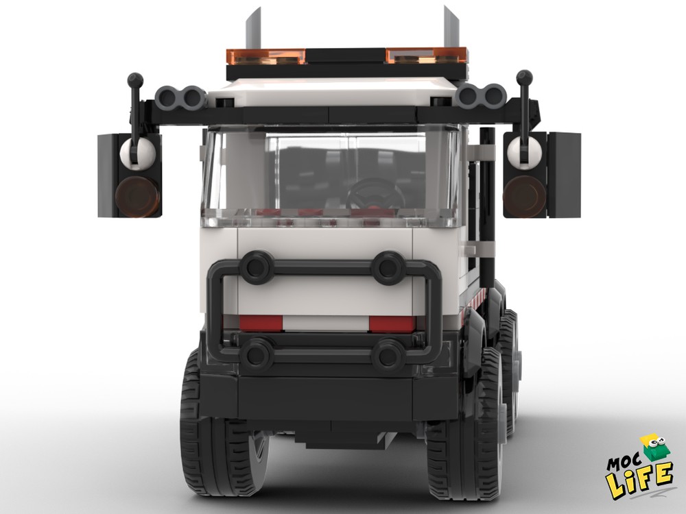 LEGO MOC Truck with lift container by MocLife | Rebrickable - Build ...