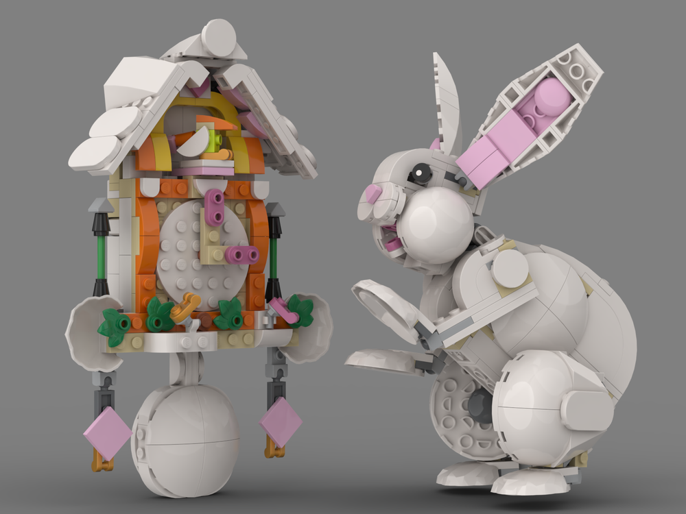 LEGO MOC-238036 White Rabbit's Cuckoo Clock by WeHo | Rebrickable ...
